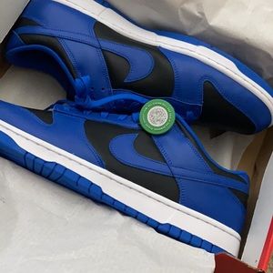 Nike dunks low retro black hyper cobalt 2021